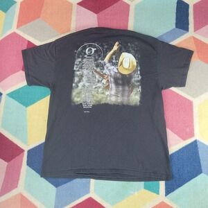 Garth‎ Brooks World Tour 2014-15 T-Shirt Mens Large Black Hanes Beefy-T Concert